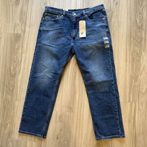 NWT Levi's 505 Regular Fit 38x29 Jeans Stretch Medium Wash Red Tab Read Desc